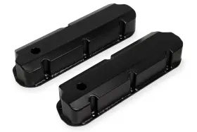260-351w Sniper 890011b Fabricated Aluminum Valve Cover Pair Black For 62-85 Ford Sb