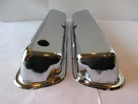 8336 Spc 1986-1995 Ford 302 5.0l Mustang Gt Fox Body Chrome Steel Valve Covers #8336