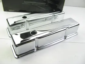 283-400 Spectre 5210 Chrome Tall Engine Valve Covers For 1965-86 Chevrolet Gmc