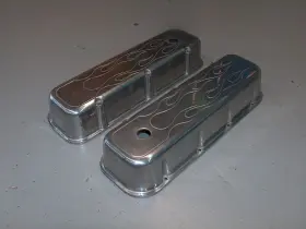 6330x Spectre / Ssi Company Speedway Brand Valve Covers Flamed Polished Aluminum Billet Big Block Chevy 396 454 6330x Spectre / Ssi Company Speedway Brand Valve Covers Flamed Polished Aluminum Billet Big Block Chevy 396 454