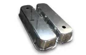Speedmaster Outlet 840136539575 Chevy Bbc 454 Polished Aluminum Plain Valve Covers - Tall With Hole