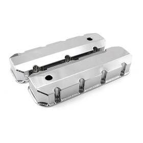 Speedmaster Outlet 840136539810 Chevy Bbc 454 Chrome Fabricated Valve Covers - Tall With Hole