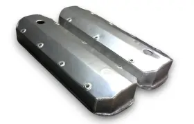 Speedmaster Outlet 840136539827 Chevy Bbc 454 Long Bolt Fabricated Valve Covers Satin Tall With Hole