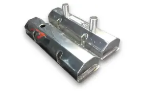 Speedmaster Outlet 840136540496 Chevy Sbc 350 Fabricated Polished Drag Off Road Valve Covers - Tall With Tubes On