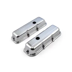 Pce314.1050 Speedmaster Chevy 173 2.8l V6 Chrome Steel Valve Covers - Short With H