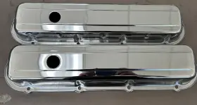 Pce314.1059 Speedmaster Chrome Cadillac Valve Covers 1968-84 Shirt With Holes