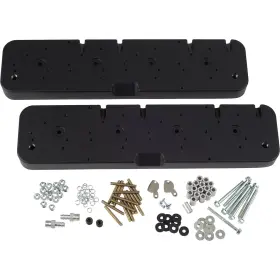 54412 Speedway Motors Sbc Valve Cover Adapters/coil Covers For Ls Fits V8 Black