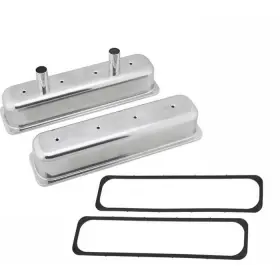 9100360 Speedway Motors Tall Aluminum Centerbolt Valve Cov And Gaskets Fits Small Block Chevy
