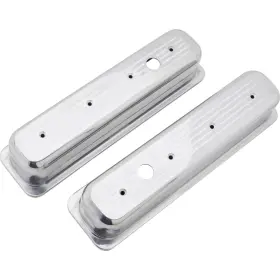 91017102 Speedway Motors Sbc Chevy Vortec Centerbolt 305 350 Ball Milled Cast Aluminum Valve Covers