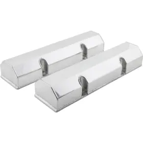 91017130 Speedway Motors Sbc Chevy 350 No-hole Fabricated Aluminum Valve Covers - 305 327 400