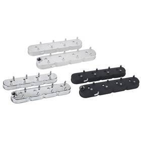 Speedway Motors 91023121-blk Gm Ls Cast Aluminum Valve Covers With Coil Mounts Pair Black