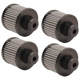 9108085 Speedway Motors Black Push-in Valve Cover Breather Without Shield - 4 Pk