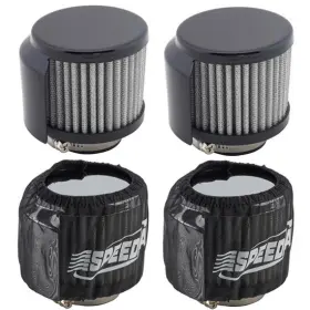 9109842 Speedway Motors Shielded Valve Cover Breather/pre-filter Kit