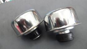 Spp Spp022470 Push In Breathers Set Gm Chevy Pontiac Ford Mopar Chrome For 1 1/4 Inch Hole