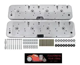 K8000-pol Srs Ls Engine Polished Valve Cover Adapter Set Coil Sb Chevy Covers 5.3 6.0