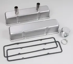 Sum-g3290-k Summit Racing Circle Track Valve Covers G3290-k Chevy Sbc 283 305 350 400