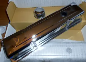 Sum-g3302 Summit Racing Nos Tall Aluminum Valve Cover Set Chevy / Chevrolet