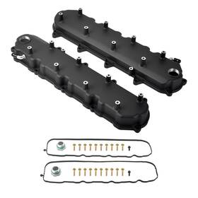 Tbapfs Sp0171 Black Cast Aluminum Valve Covers With Coil Mounts Compatible Gm L