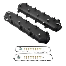 Sp0171 Tbapfs Black Cast Aluminum Valve Covers With Coil Mounts Compatible Gm L