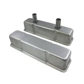 Sp7160 Top Street Performance Unplated Perimeter Bolt Circle Track Steel Valve Covers For Chevy Small Block