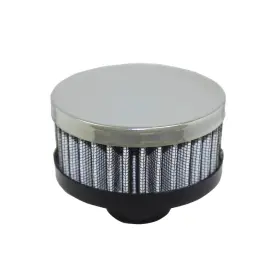 Sp7192 Top Street Performance Universal 2 Inch Chrome Steel Round Push-in Breather With Washable Filter