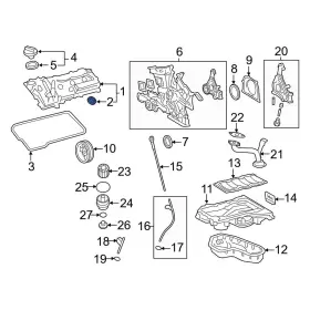 111590p010 Toyota Oe For Camry 2007-2017 Engine Valve Cover Gasket