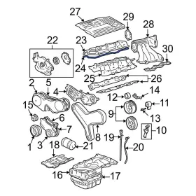 112140a010 Toyota Oe For Camry 2003-2006 Left Engine Valve Cover Gasket
