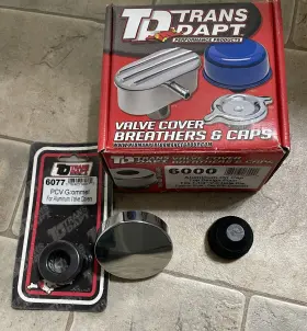 Trans-dapt 086923060000 Aluminum Oil Cap Without Emblem Push-in With Grommet Hot Rod Nos