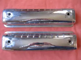 8986 Trans-dapt Chrome Valve Covers For 1955 -1962 Ford/mercury Y Block 272 292 312 V8