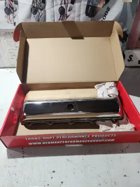 9381 Trans Dapt Chrome Plated Steel Valve Covers Oldmobile