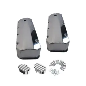 R25368 Transmountracing Fabricated Aluminum Tall Valve Covers And Breather For Chevy Bbc 396 427 54 502