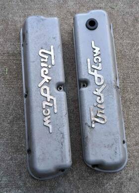 Trick Flow 51411802 Ths-51411802 Tall Valve Covers Cast Aluminum Black Pair - Sbf Ford