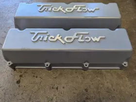 Tfs-bbf-vc-2 Trick Flow Ford 429 460 Bbf Aluminum Valve Covers Nhra Drag Race