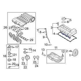 03h103483e Volkswagen Oe For Passat 2006-2018 Engine Valve Cover Gasket