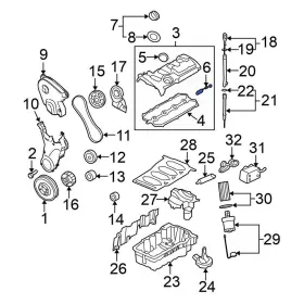 06f103483e Volkswagen Oe For Jetta 06-08 Engine Valve Cover Washer Seal