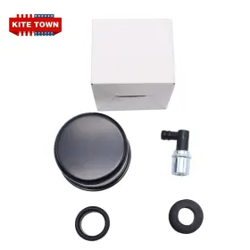 4870bk Wfyb Valve Cover Breather And Pcv Push-in Matte For Chevy Pontiac Ford Mopar