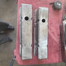 Wysco Pce314.1017.01 Chevysbc 350 Aluminum Plain Tall Valve Cover 327 400 Small Block Vtg