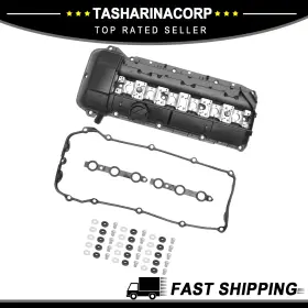 11-12-1-432-928 X Autohaux 11121432928/11-12-1-432-928 Engine Valve Cover With Gasket No.11121432928 For Bmw 325i 2001-2002 Black New
