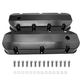 Zyooegear 1.0 1.2 1.4 Z10 Z12 Z14 04-10 Big Block For Chevy Bbc 396 427 454 502 Fabricated Black Aluminum Valve Covers