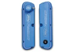 Blue Satin Valve Covers With Ford Racing Logo New. Price: $211.50.
