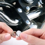 Kiwav Motorcycle Round Bolt Cap Screw 8MM (6MM Allen Key Head), Chrome New. Price: $13.24.