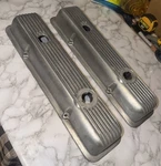 Vintage Small Block Chevy Aluminum Fin Valve Covers Z28 Corvette 464670 Used. Price: $225.00.