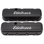 Edelbrock Valve Cover Set 4683; Signature Series Black Steel Tall For Bbc New. Price: $107.88.