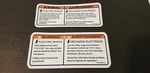 1995-2004 F-350 Superduty 7.3L Electric Shock Warning Label Valve Cover New. Price: $5.00.