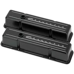Billet Specialties BLK95223 Chevrolet Script Small Block Chevy Valve Covers New. Price: $295.66.