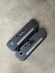 Vintage Holley M/t Big Block Chevy Finned Aluminum Valve Covers 396 427 454 LS6 Used. Price: $280.00.