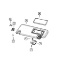Genuine Mopar Visor Left 6NN54HL1AE New. Price: $118.58.