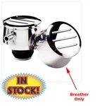 Billet Specialties 20825 - Ball Milled Round Valve Cover Breather W/1? Polish New. Price: $55.95.