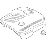 Genuine Bmw Engine Cover 11-14-8-687-367 New. Price: $355.50.
