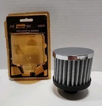 Mr. Gasket 2049 Chrome Open Element Breather Fits 1/4" Hole Box- New. Price: $9.50.